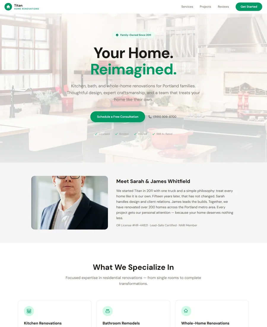 Titan — Construction website template